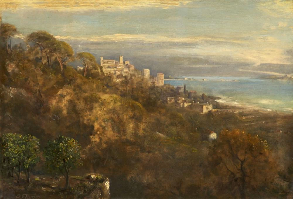 Paesaggio costiero di Sorrento. 1850